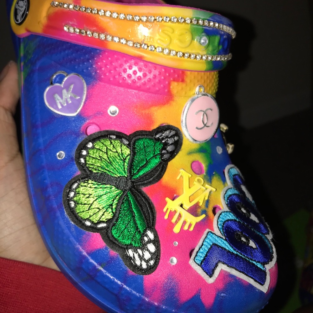 Custom Tie Dye Crocs